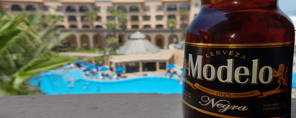 Modelo Dark Beer at Club Solaris Cabos